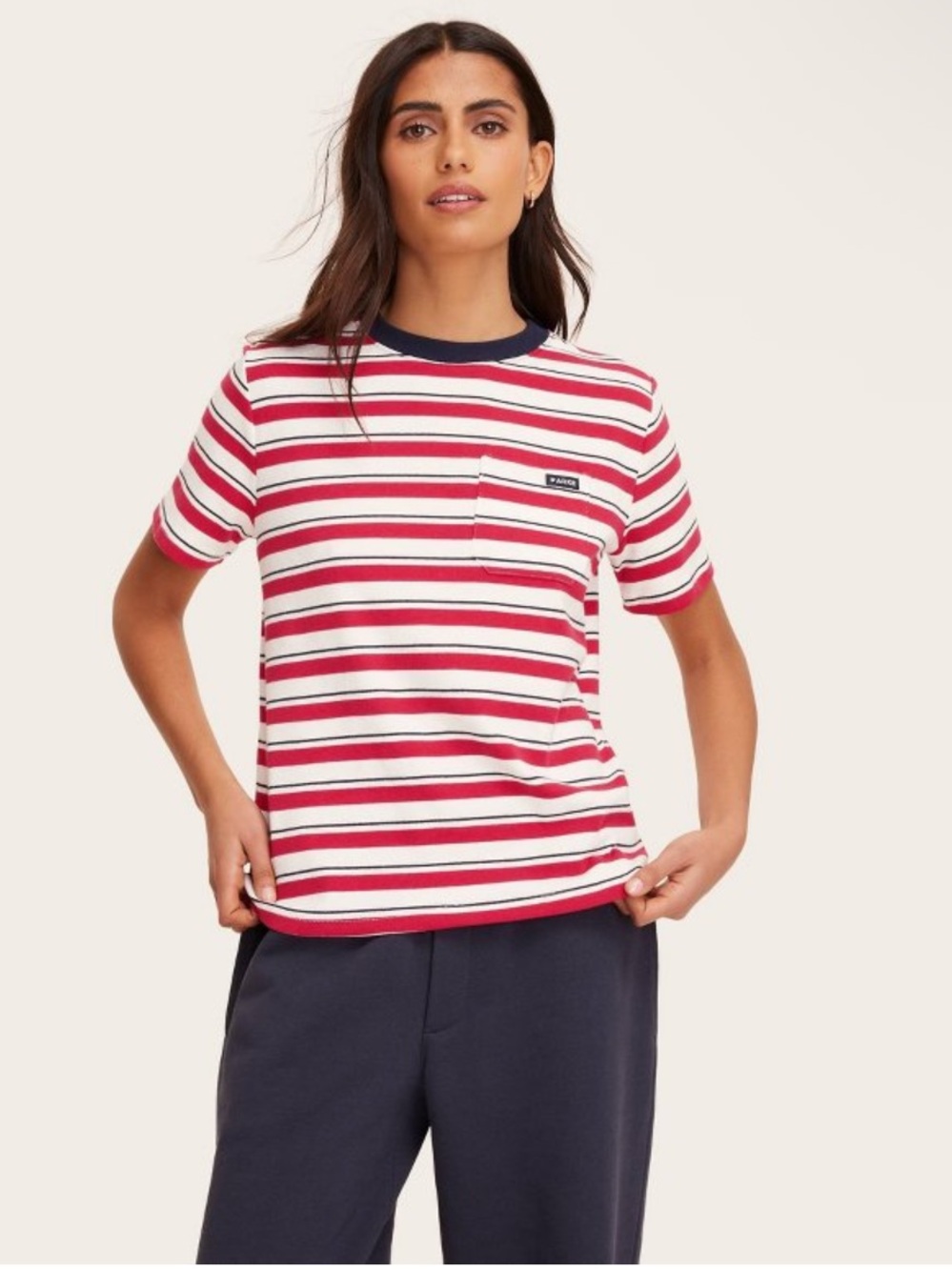 PARKE X TARGET Red & Cream Striped Knit Top